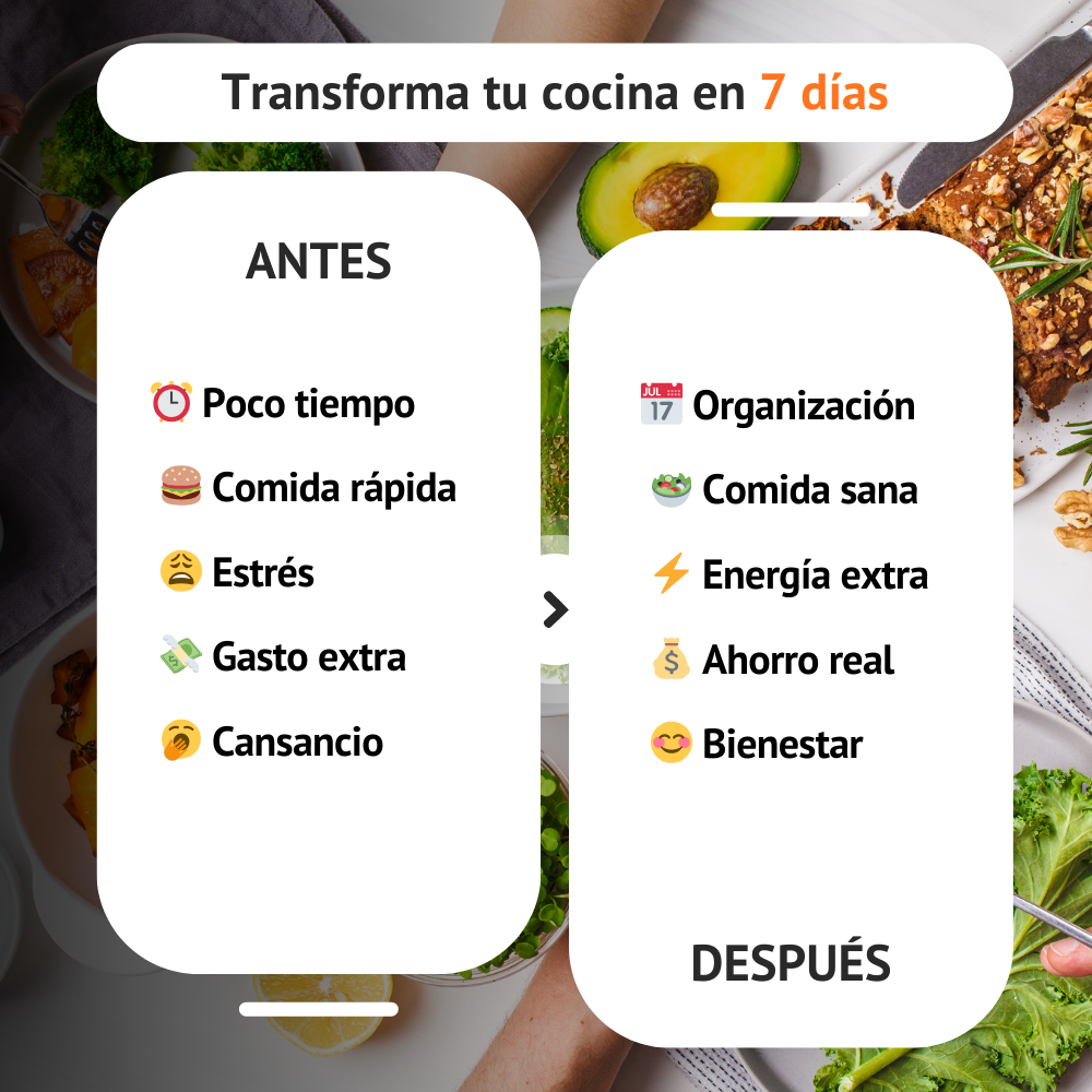 Curso Express de Cocina Sana en 7 Días | Recetas fáciles y plan de comidas saludable