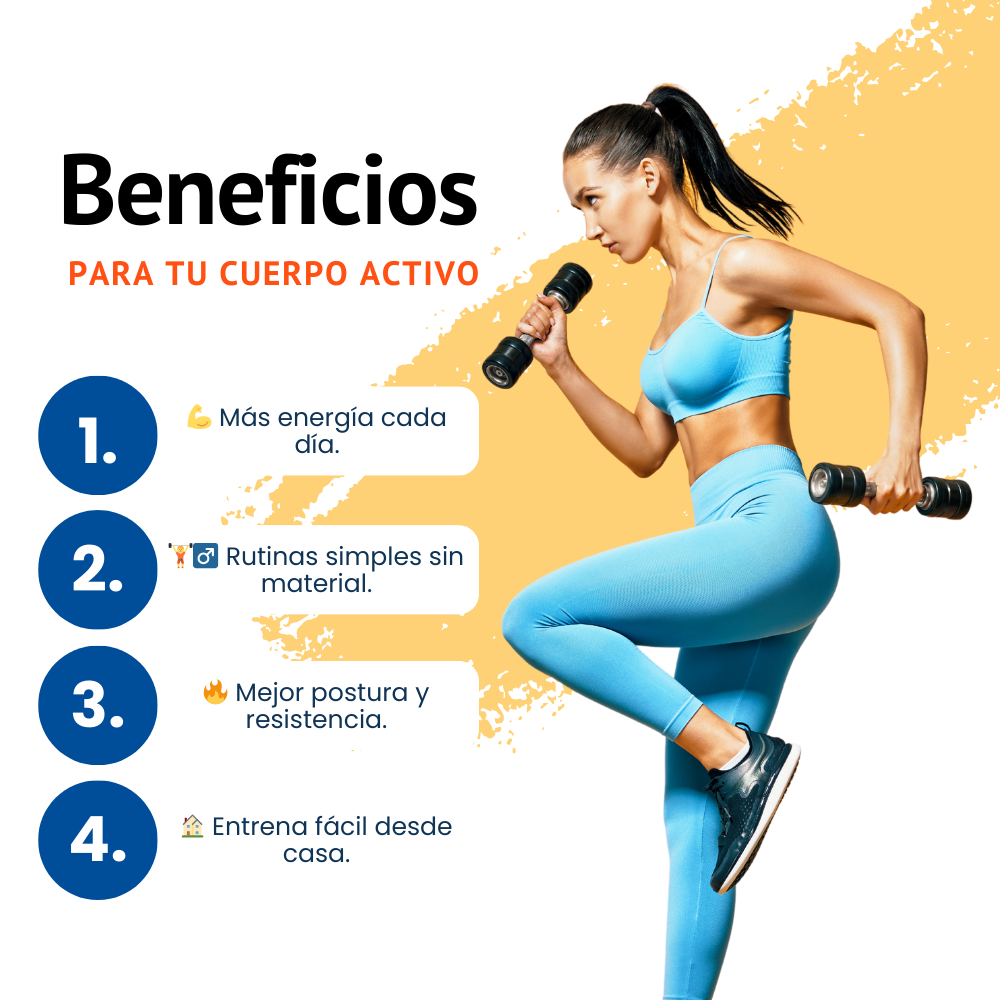 Ejercicios fáciles para casa diaria | Rutinas rápidas sin material