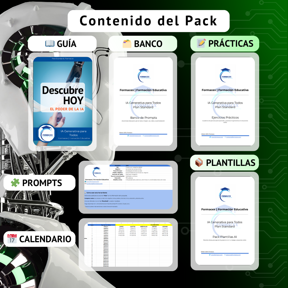 Curso de IA Generativa para Todos: Prompts, Plantillas y Automatización para Todos