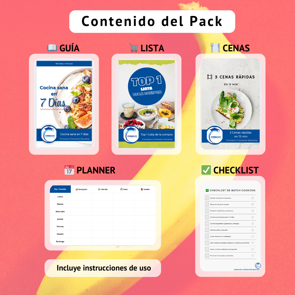 Curso Express de Cocina Sana en 7 Días | Recetas fáciles y plan de comidas saludable